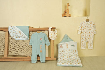 "Safari mint 5-Piece Baby Essentials Set
