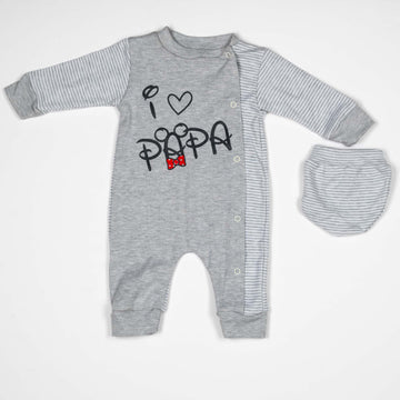 I Love Papa Long Sleeve Bodysuit