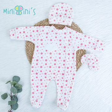 Snowflake velvet romper